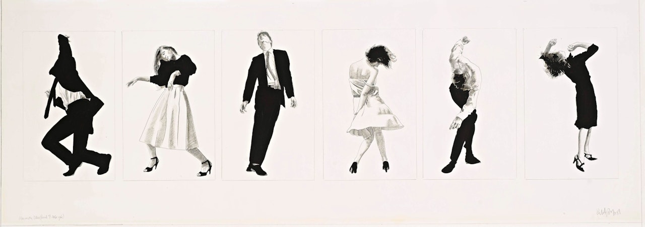 Study for Men in the Cities (Final 7 AKG 10/81) by Robert Longo