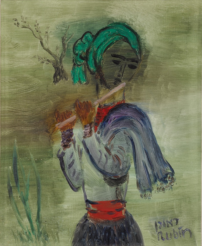 Flute Player by Reuven Rubin