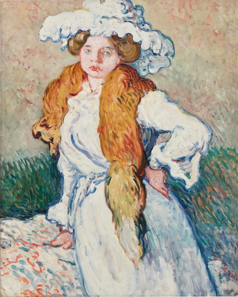 Suzanne Valtat au renard by Louis Valtat