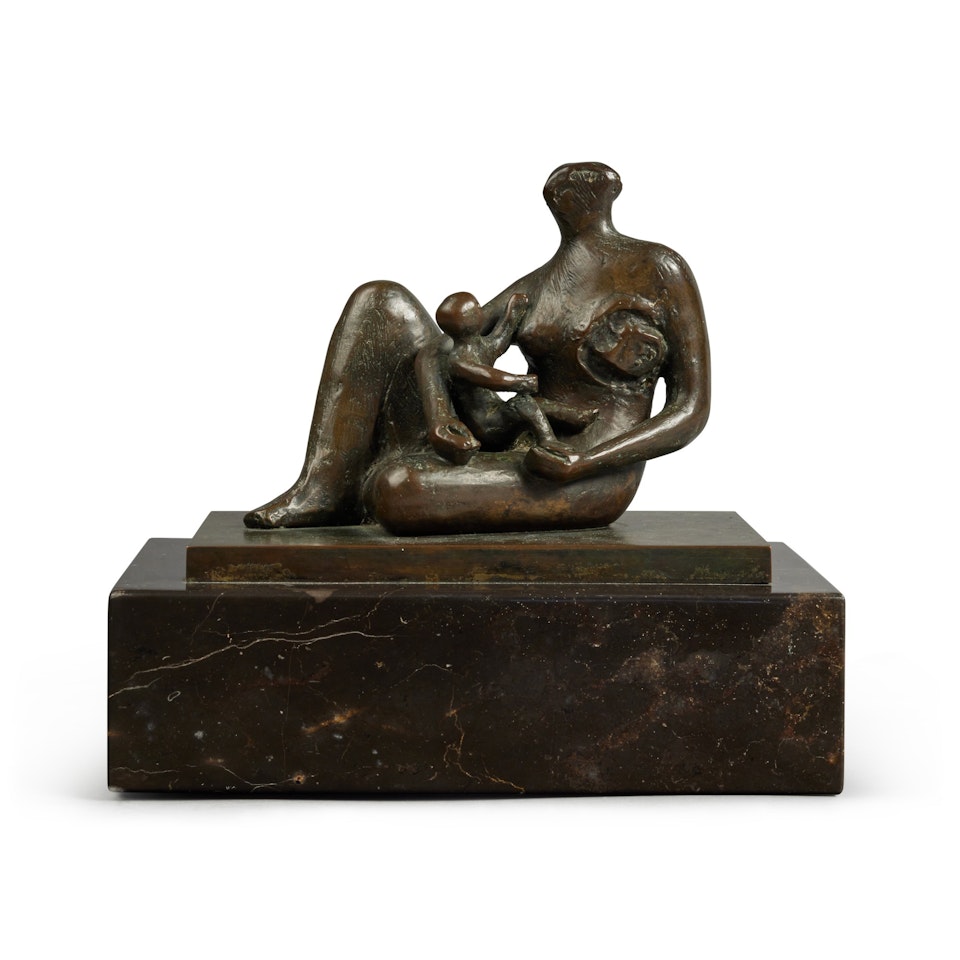 Semi-Seated Mother and Child by Henry Moore