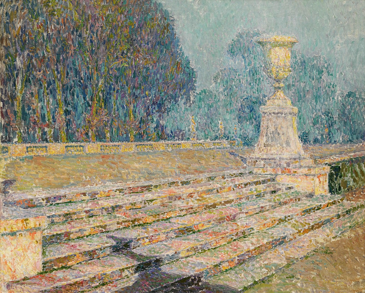 Les Marches de marbre rose by Henri Le Sidaner