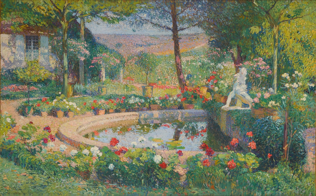 Le Bassin principal du parc de Marquayrol à Labastide-du-vert by Henri Martin