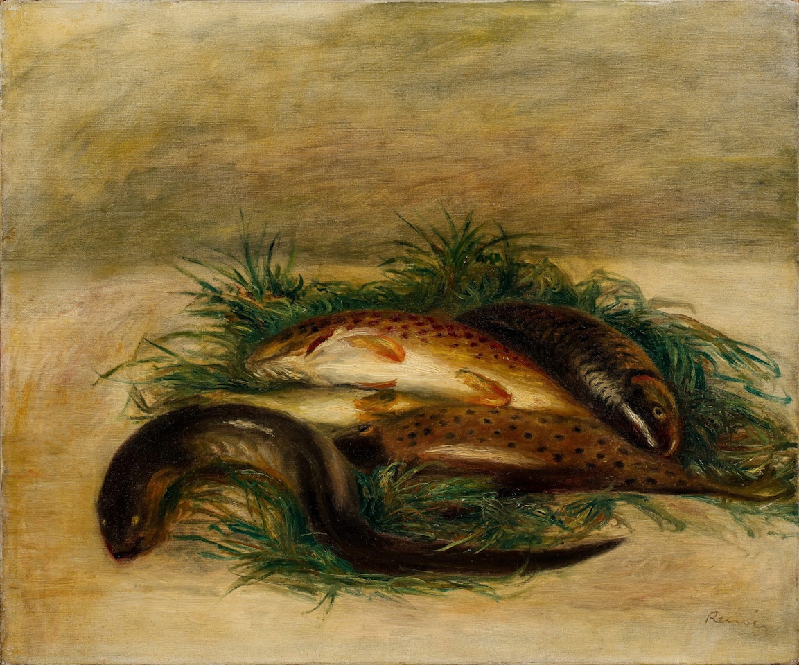 Anguille et truites by Pierre-Auguste Renoir