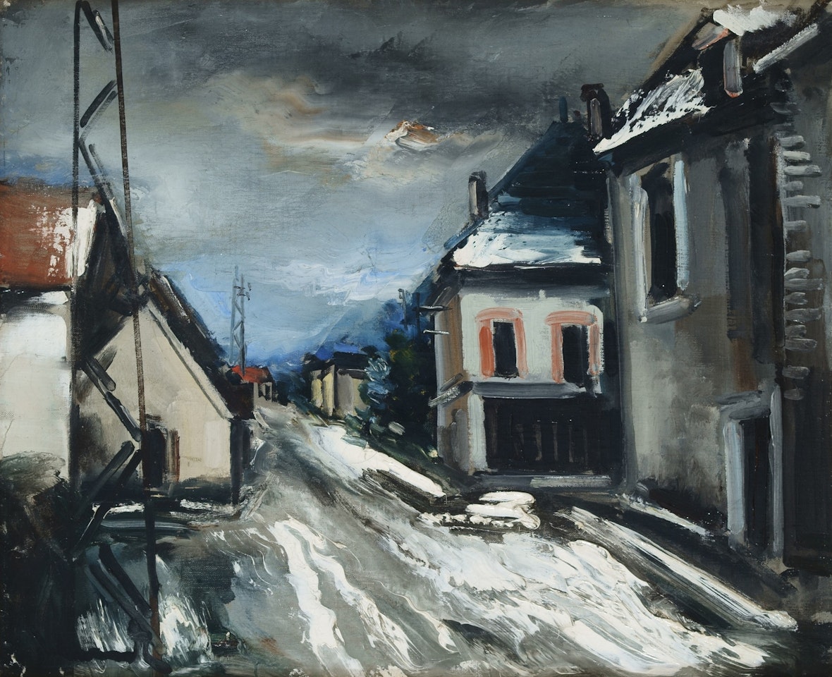 La Rue enneigée by Maurice de Vlaminck
