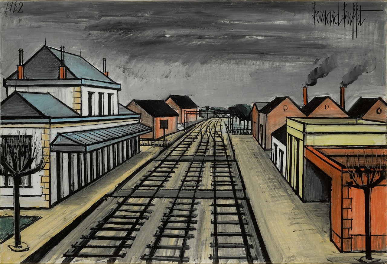 Les Rails by Bernard Buffet