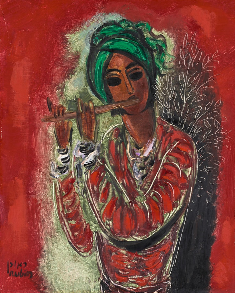 The Flute Player by Reuven Rubin