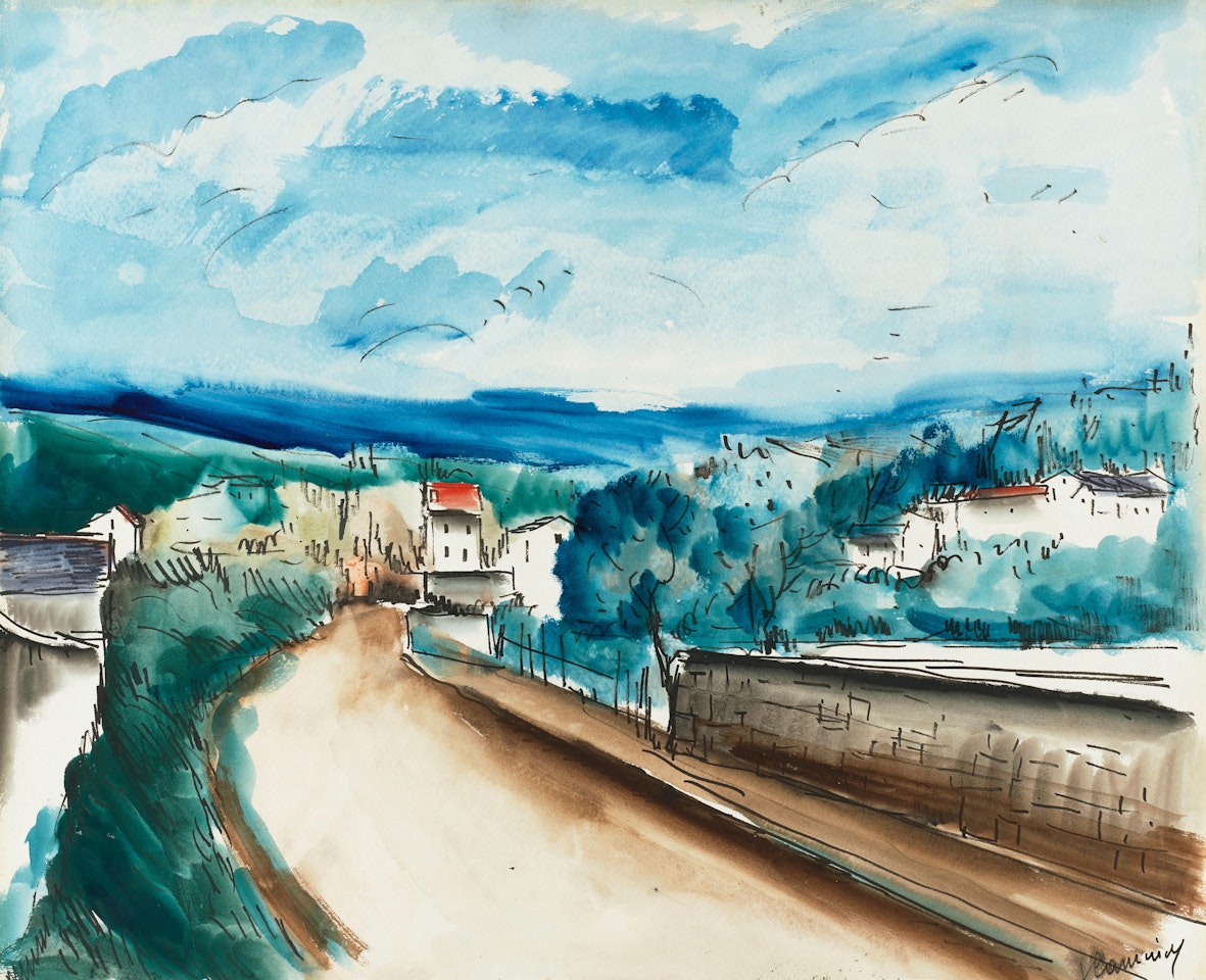 Rue de village by Maurice de Vlaminck