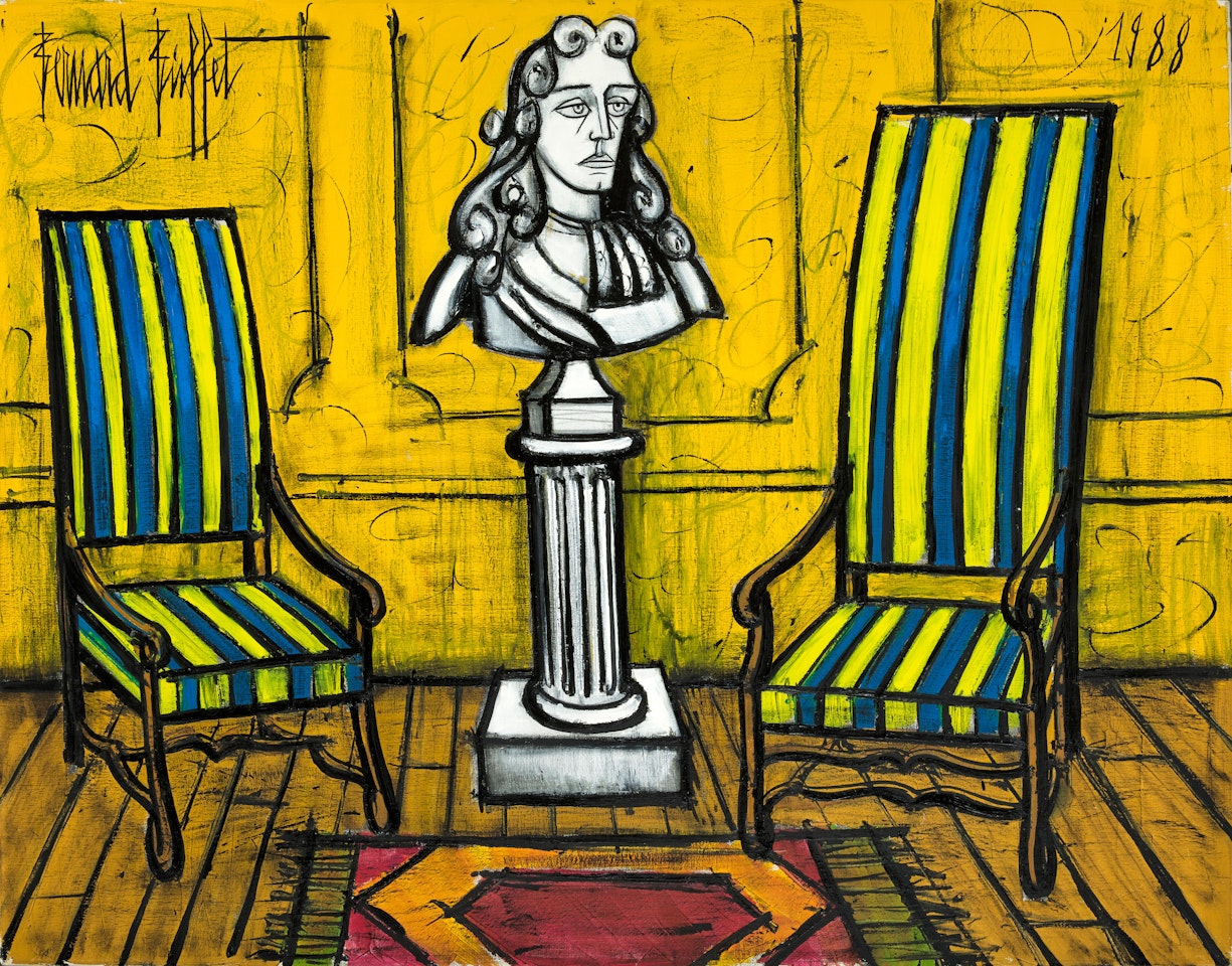 Intérieur aux deux fauteuils by Bernard Buffet