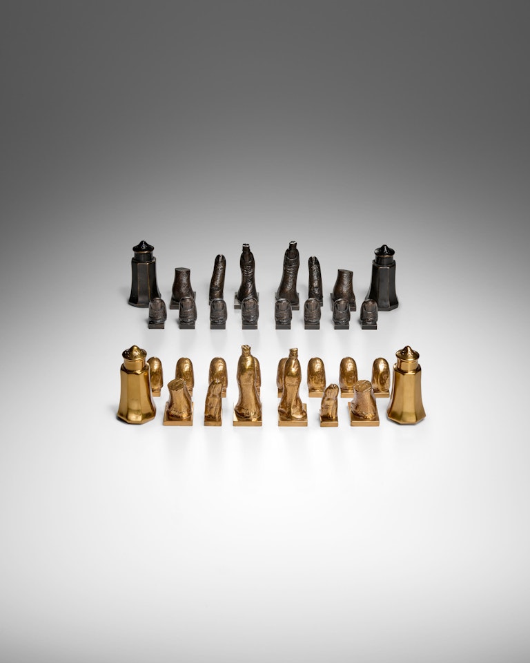 Chess Game Homage to Marcel Duchamp by Salvador Dali
