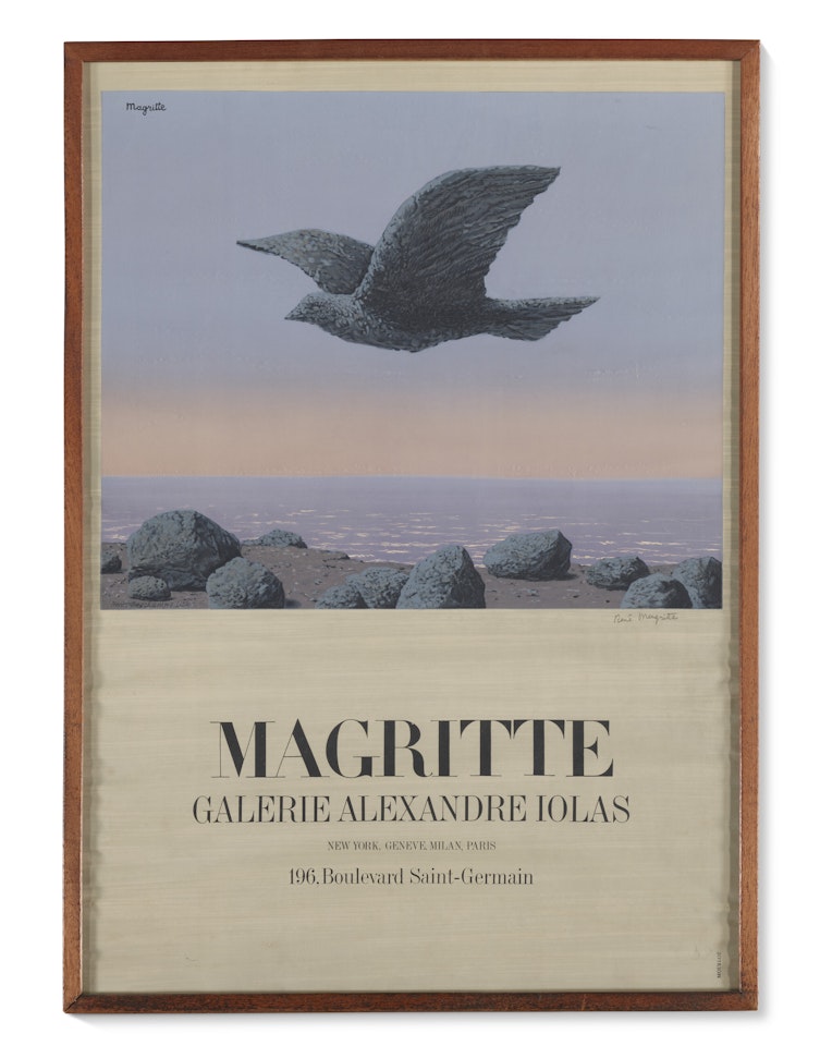 Exhibition Poster for MAGRITTE at Galerie Alexandre Iolas, Paris, 1965 by René Magritte