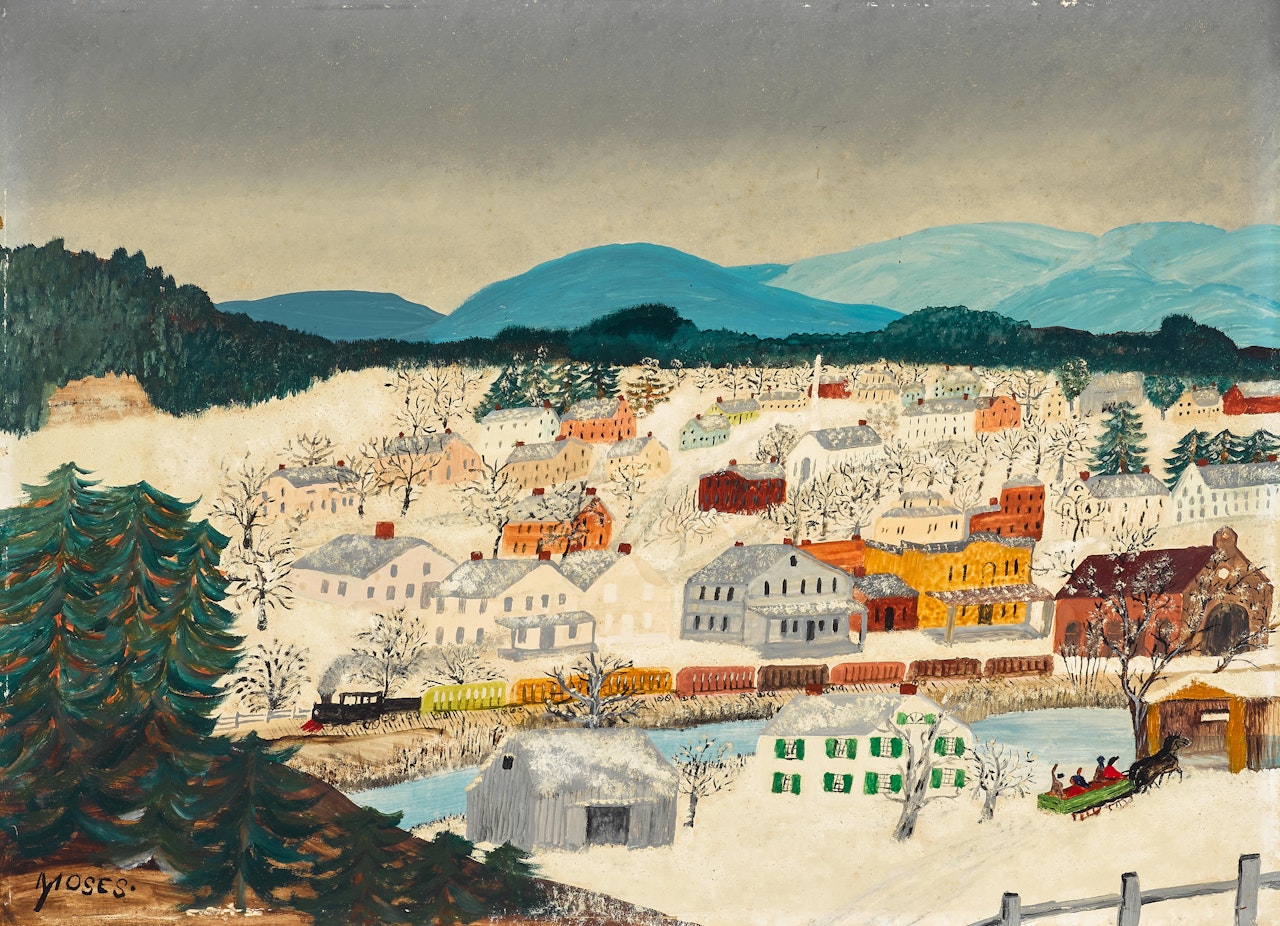 Hoosick Falls by Grandma Moses