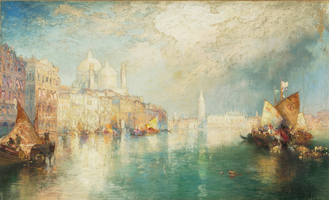 Passing Shower, Venice by Thomas Moran