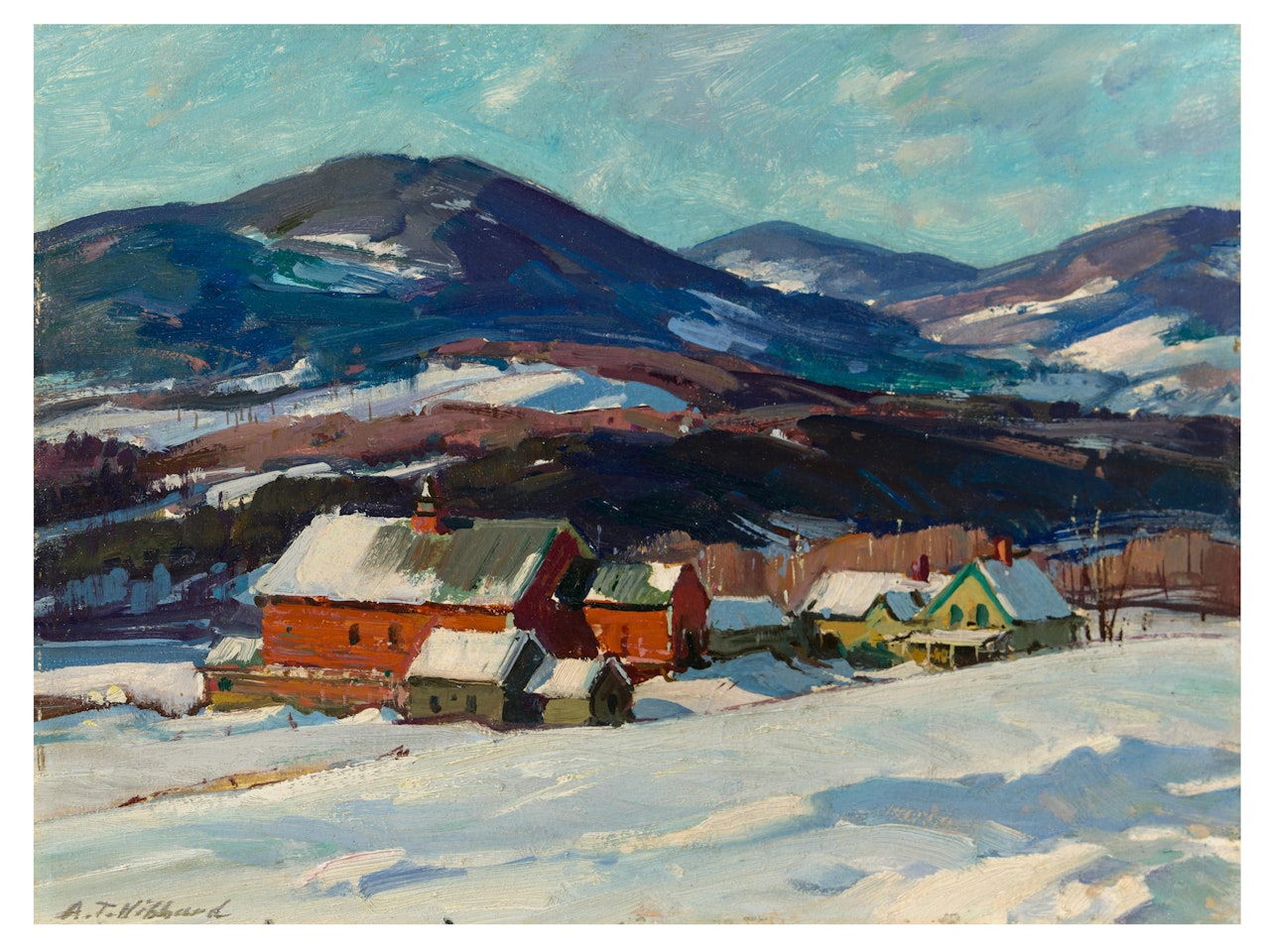 Farm in Winter by Aldro Thompson Hibbard