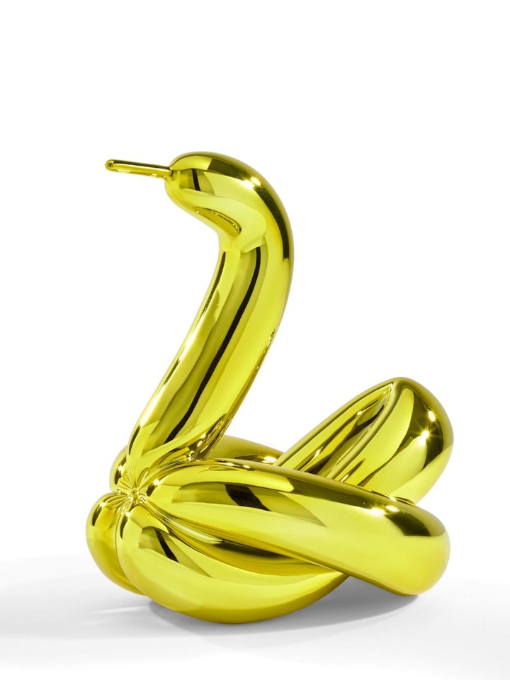 Ballon Swan (Yellow) by Jeff Koons