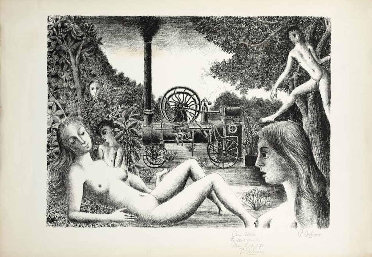 Locomobile by Paul Delvaux