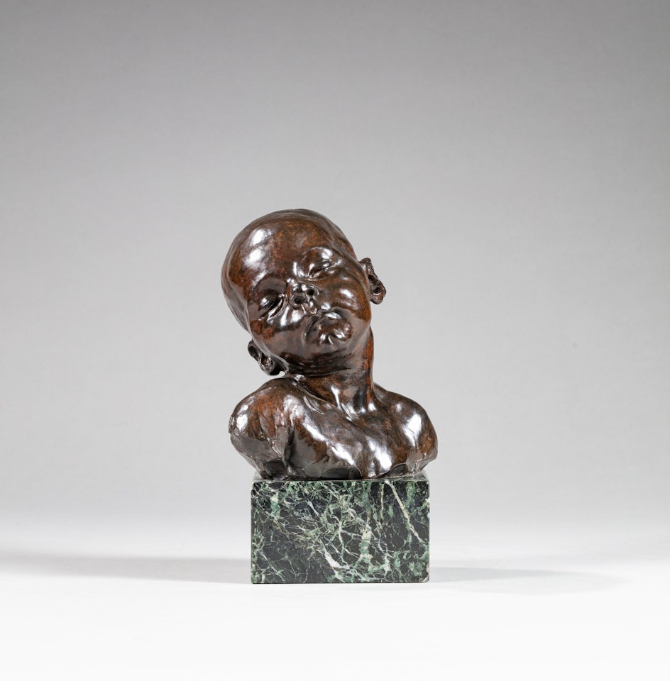 Buste de bébé endormi (Bust of a sleeping Baby) by Aime Jules Dalou
