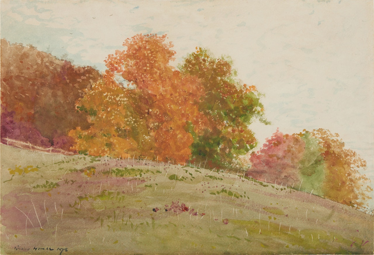 Autumn Trees by Winslow Homer