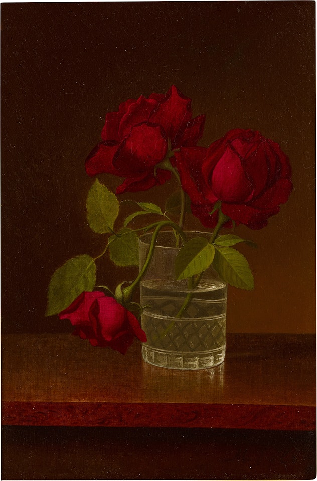 Still Life of Roses by Martin Johnson Heade