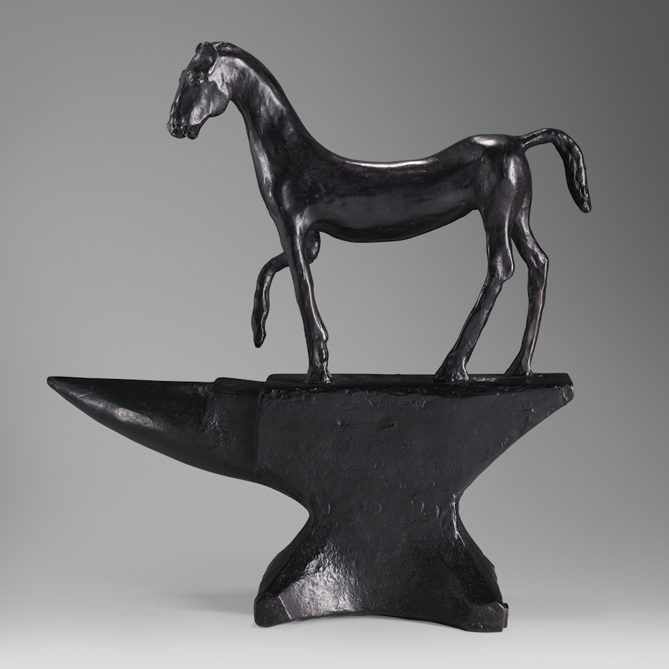 Horse on Anvil by Barry Flanagan