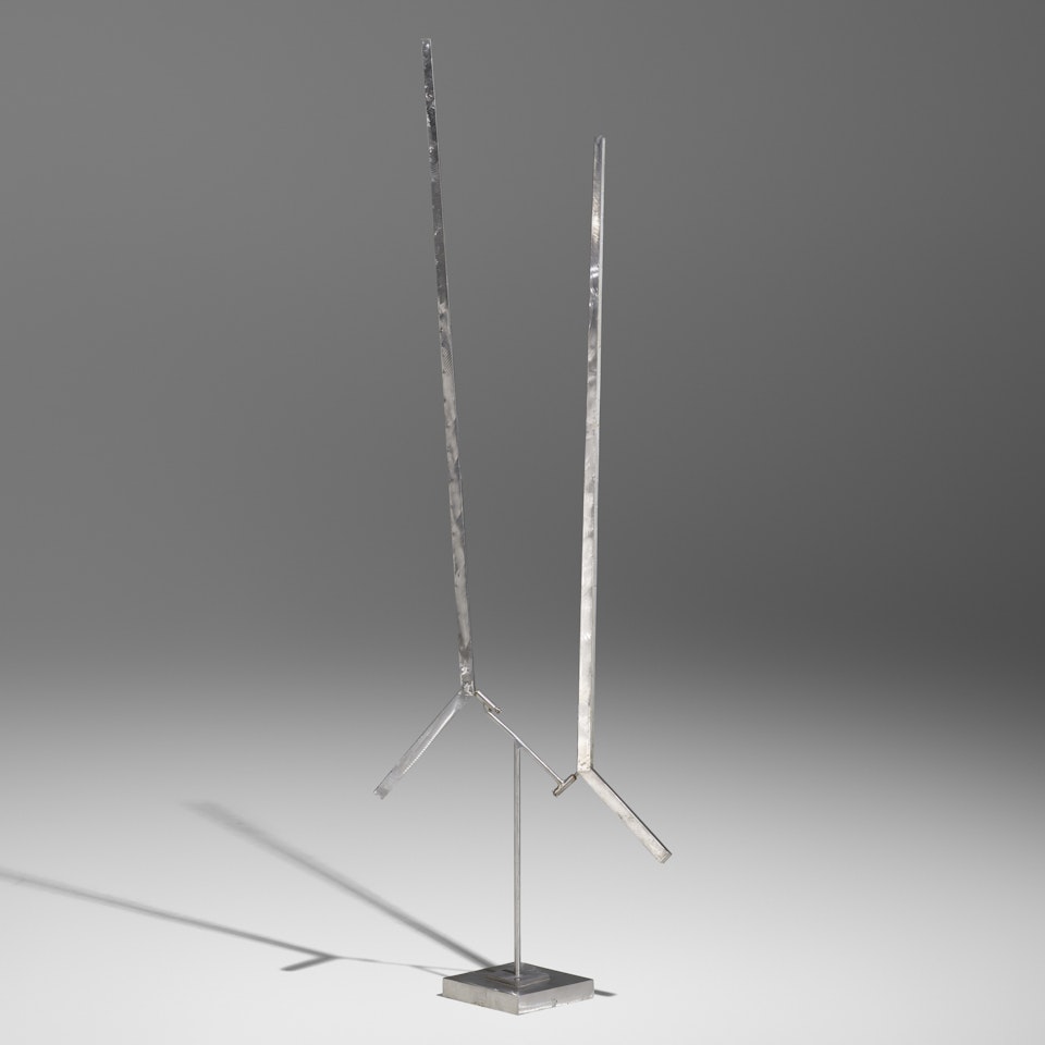 Two Lines Up Excentric by George Rickey