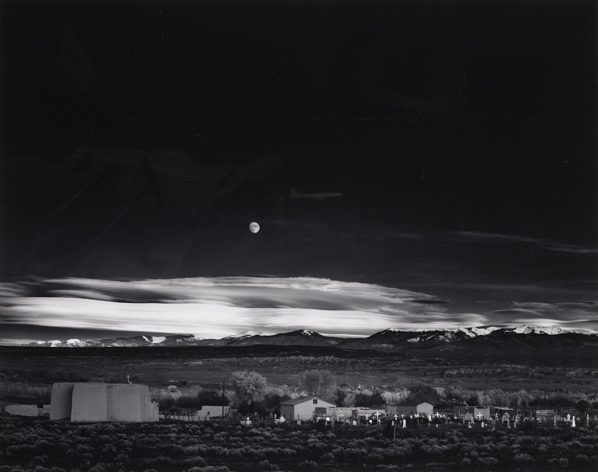 Moonrise, Hernandez, New Mexico, 1941 by Ansel Adams