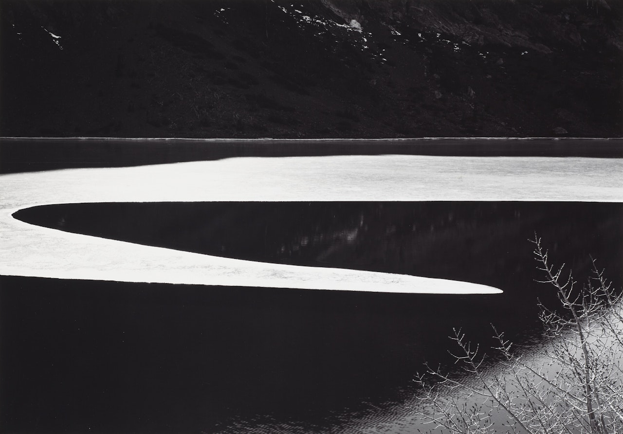 Ice on Ellery Lake, Sierra Nevada, California (from Yosemite and the Range of Light), c. 1959 by Ansel Adams