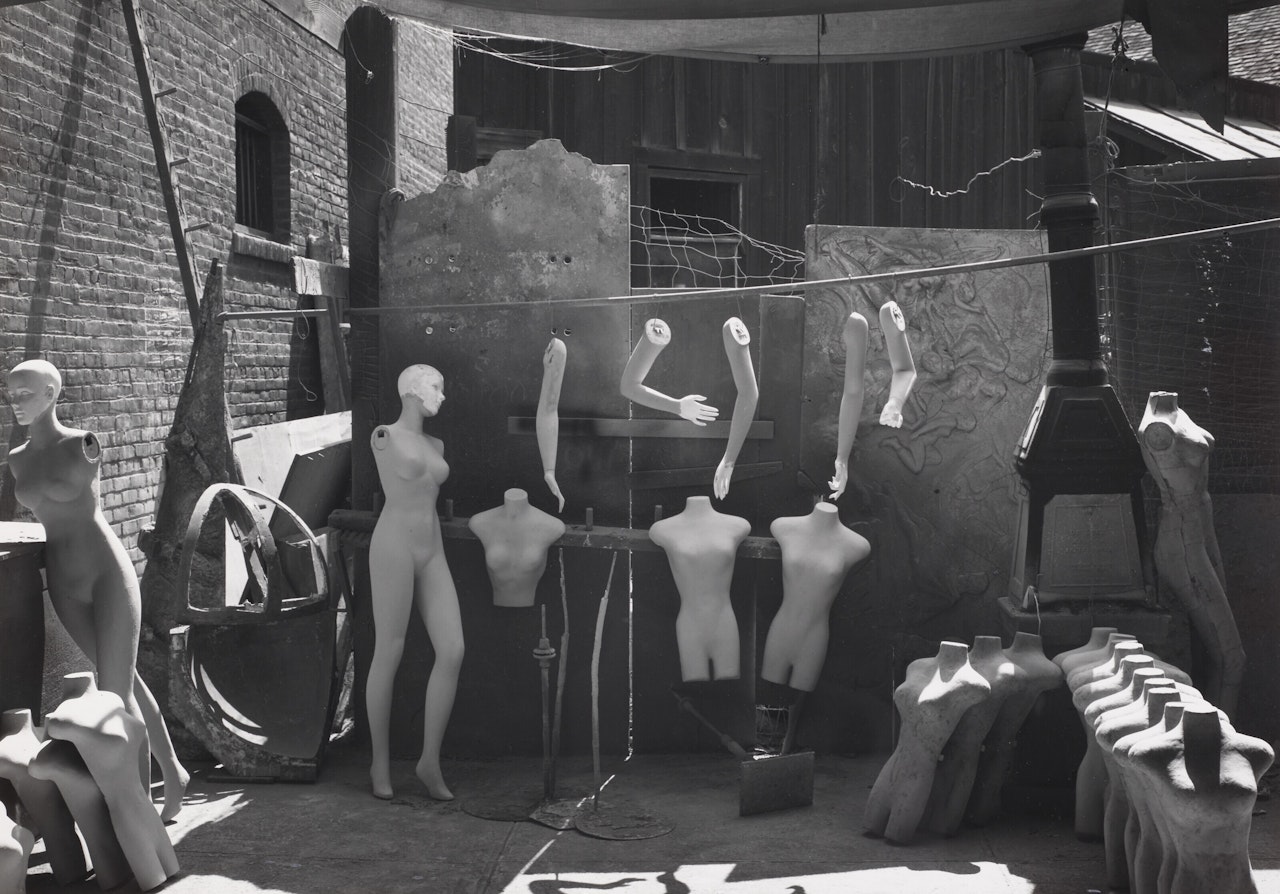 Dummies, Columbia Movie Lot, Los Angeles, California, c. 1940 by Ansel Adams