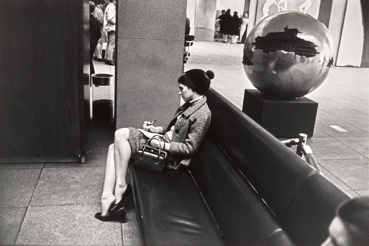 Museum of Modern Art, New York, from the portfolio "Women are Beautiful" by Garry Winogrand