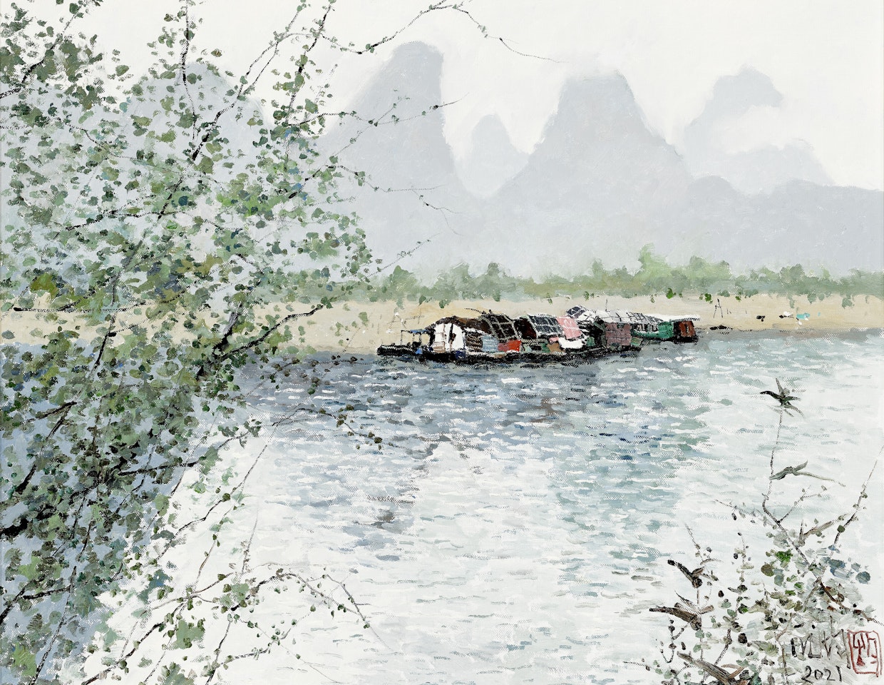 A family of boat dwellers by Pang Jiun