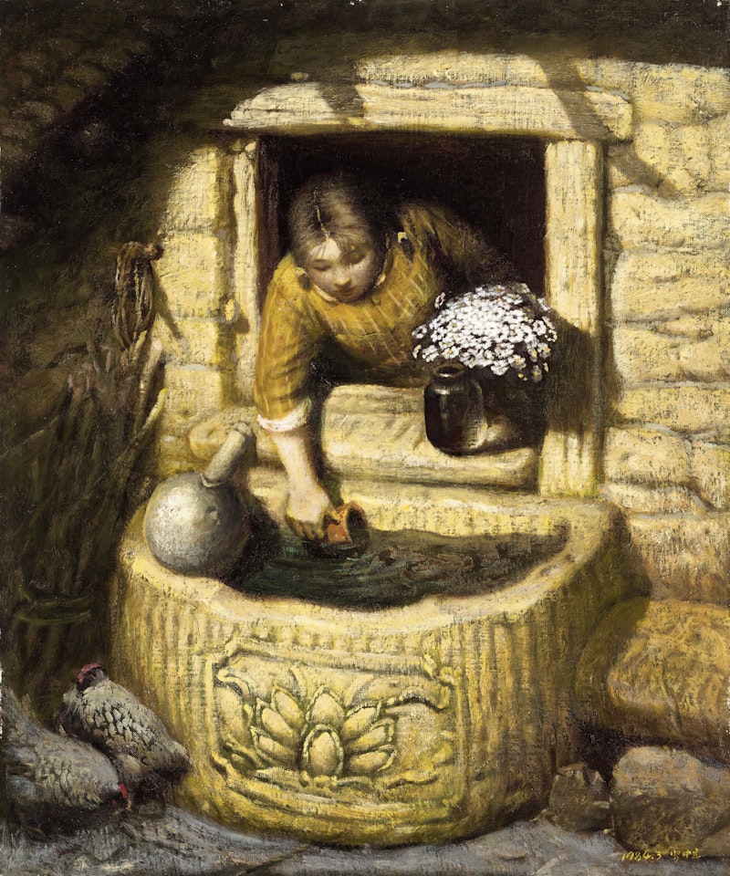 Woman Fetching Water by Luo Zhongli