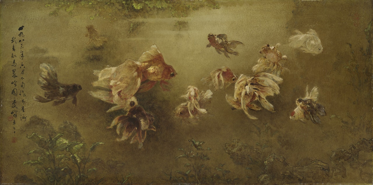 Goldfish by Lee Man Fong