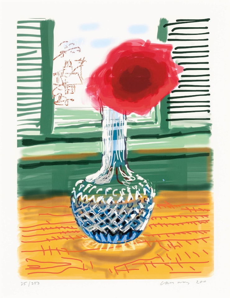 My Window, 'No. 281', 23rd July 2010 with Art Edition Book by David Hockney