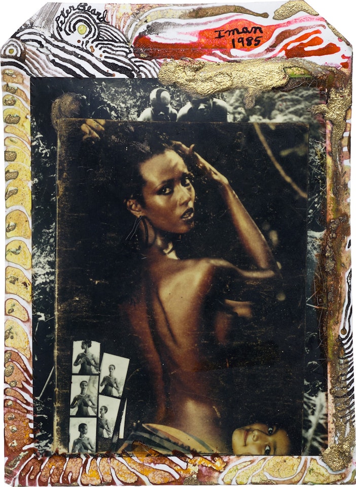 Iman at Hoggers, Kenya by Peter Beard