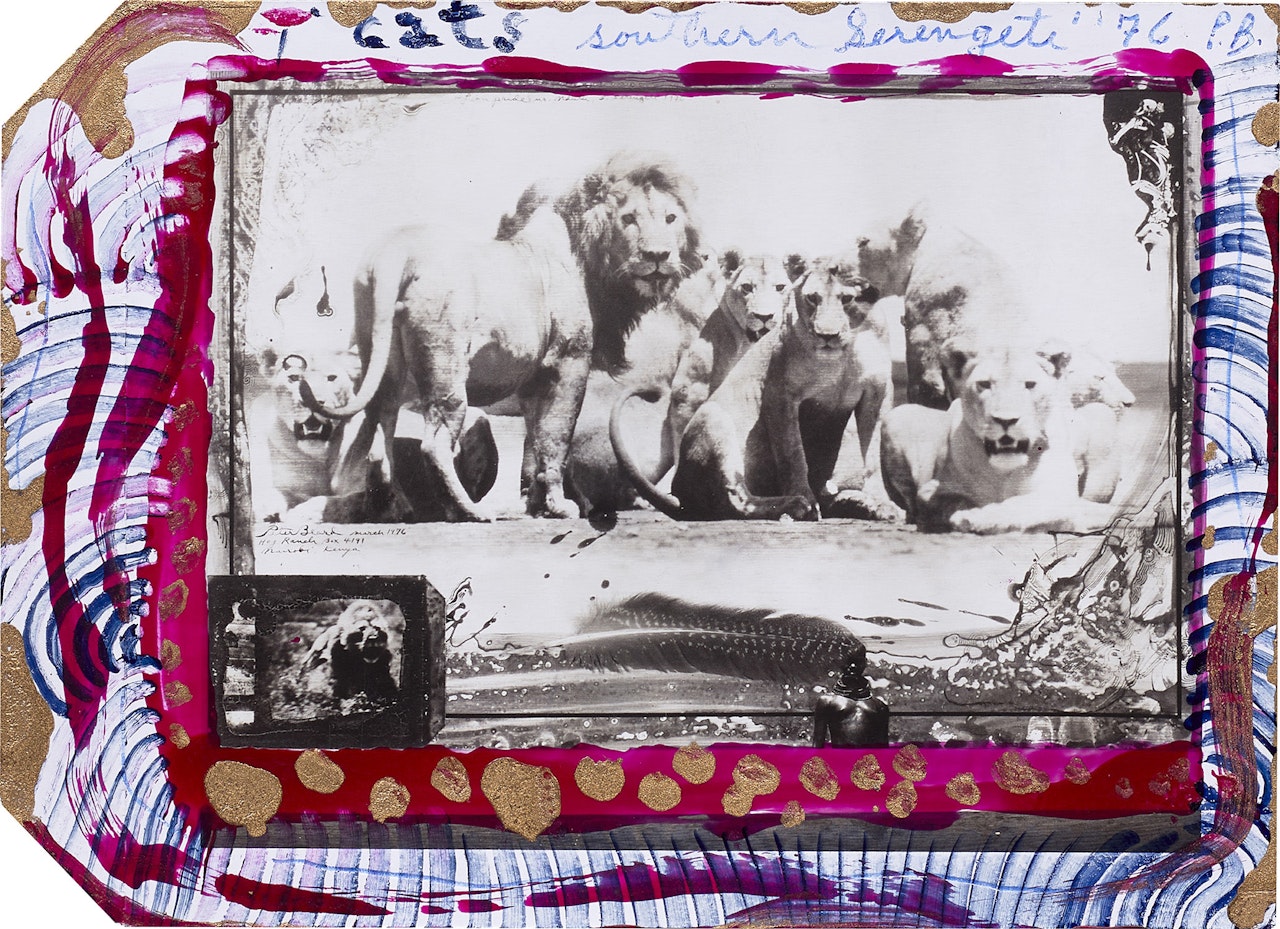 Lion Pride near Ndutu, Southern Serengeti – with Richard Bell by Peter Beard