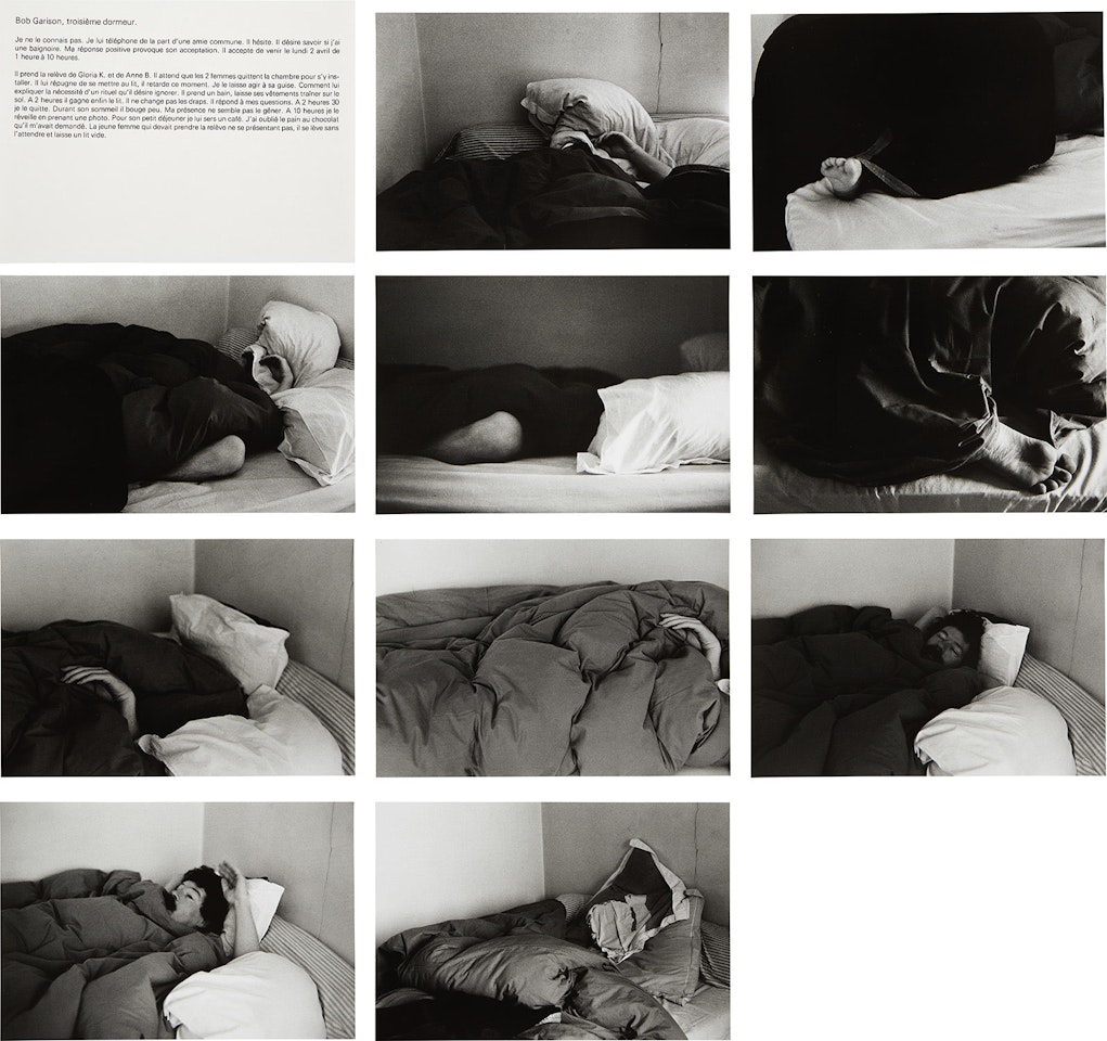 Les Dormeurs / Bob Garison by Sophie Calle
