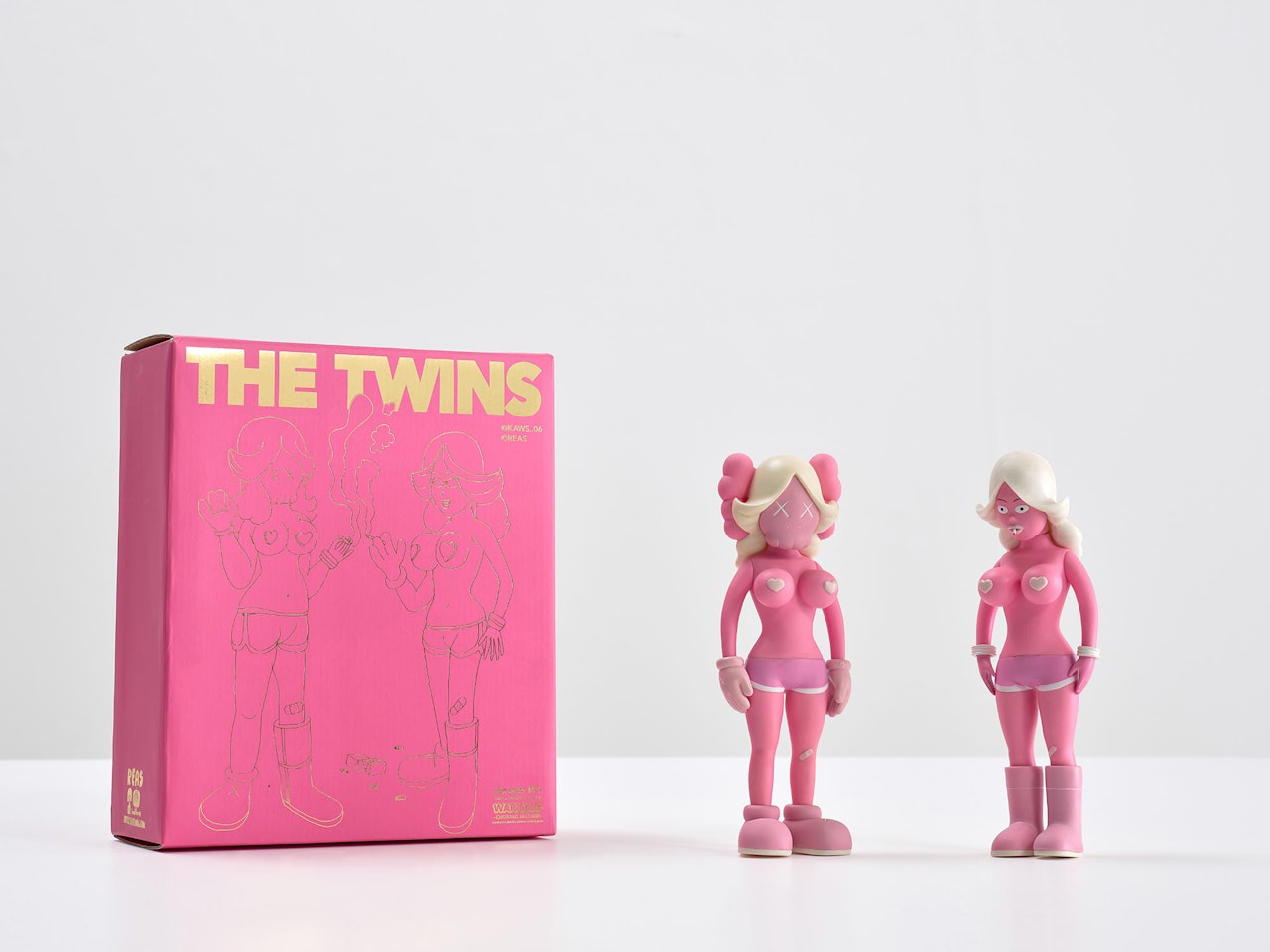 THE TWINS (PINK) by Kaws