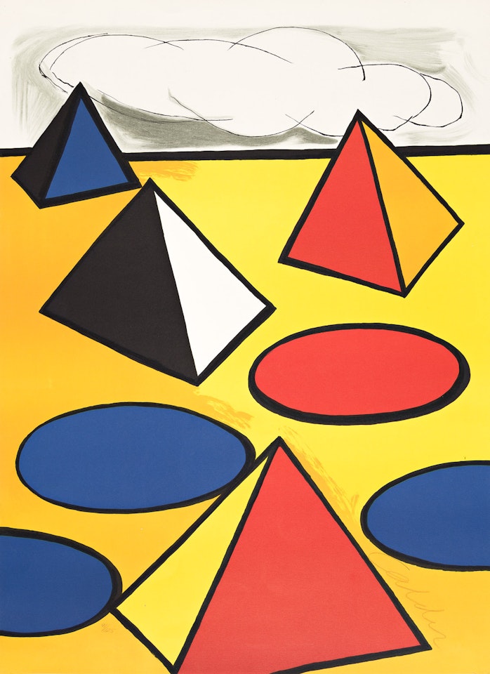 Composition with Pyramids, Circles and Clouds by Alexander Calder