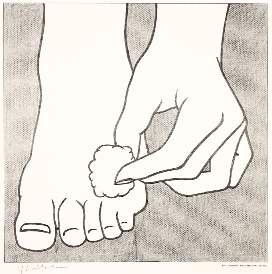 Foot Medication Poster by Roy Lichtenstein