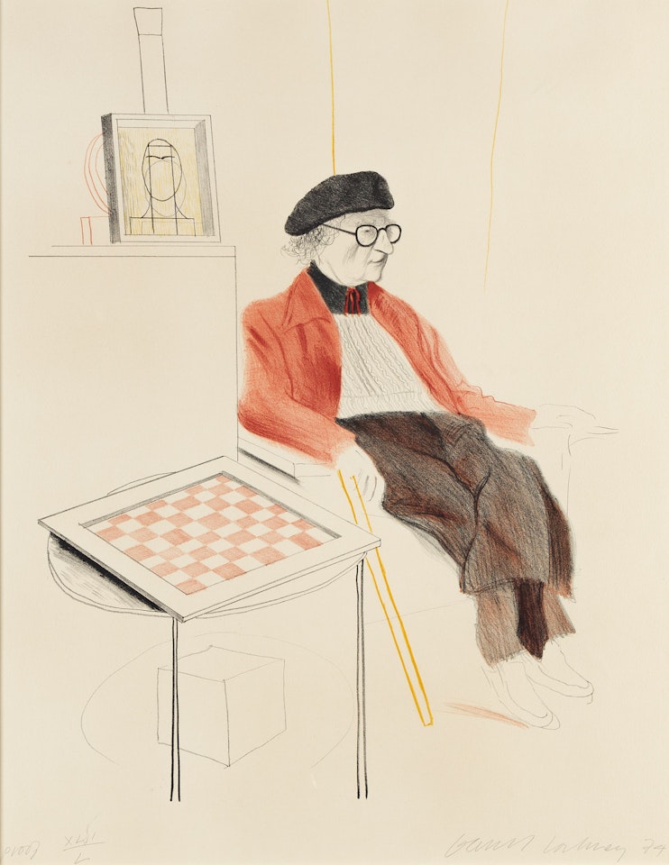 Man Ray by David Hockney