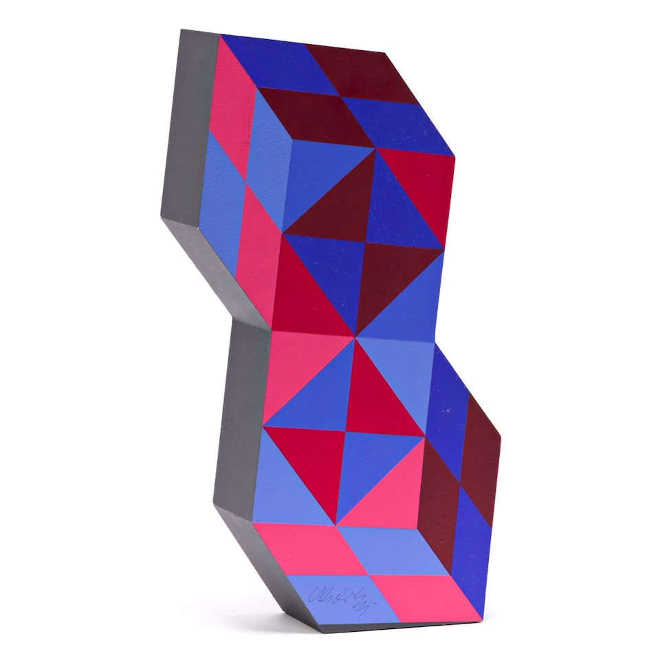 Stèle (Double Hexagon) by Victor Vasarely