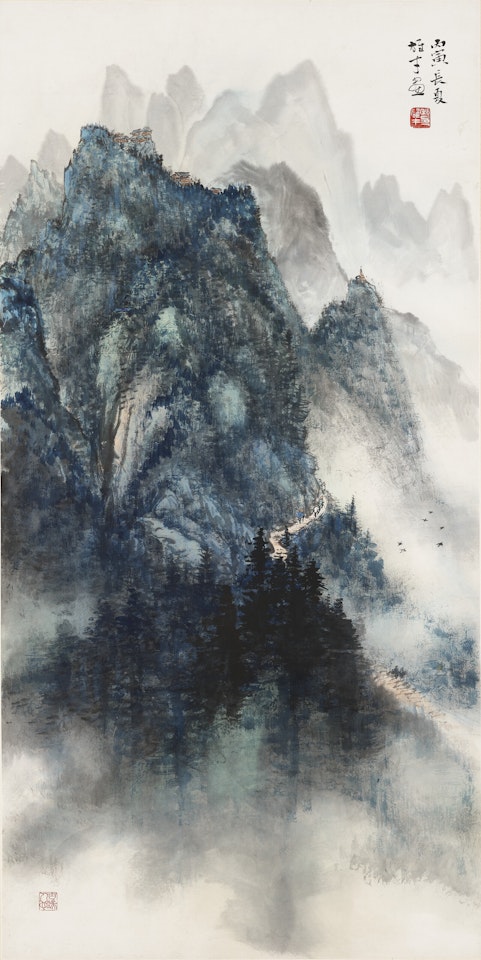 Travelling in the Mountains by Li Xiongcai