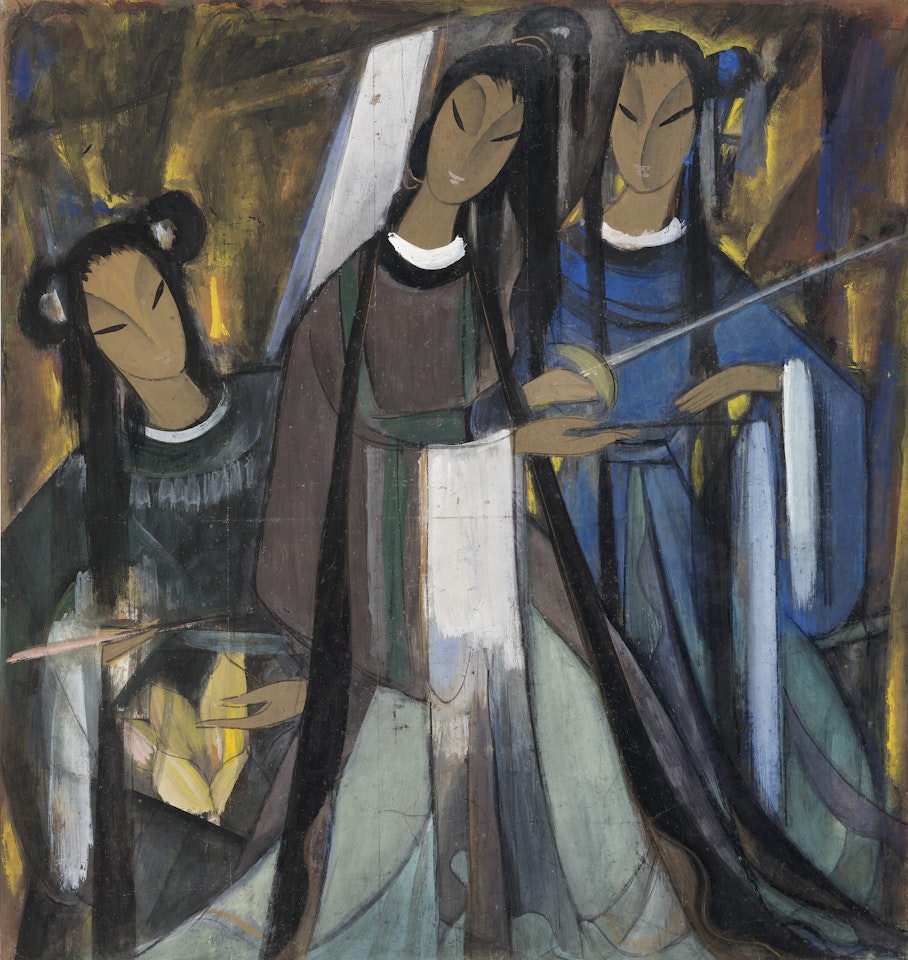 Opera Figures by Lin Fengmian