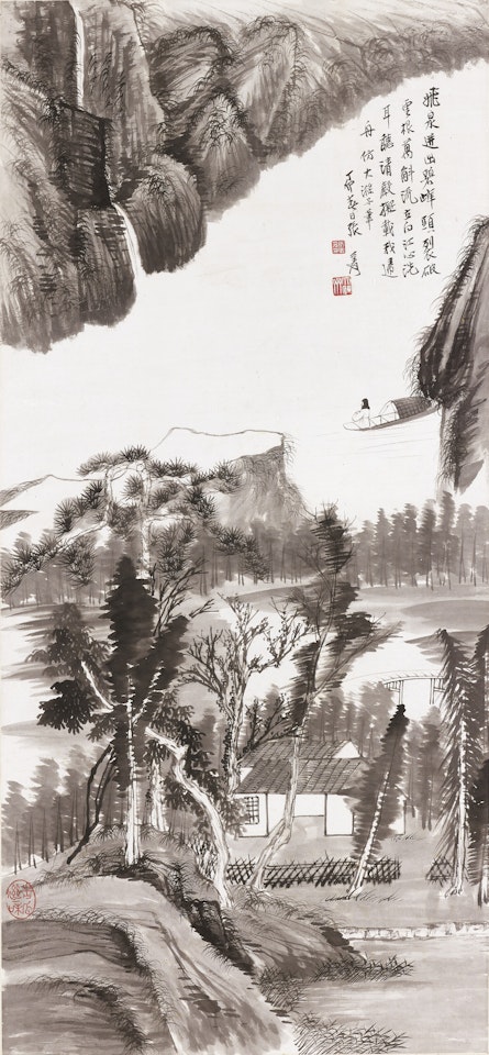 Landscape after Shitao by Zhang Daqian