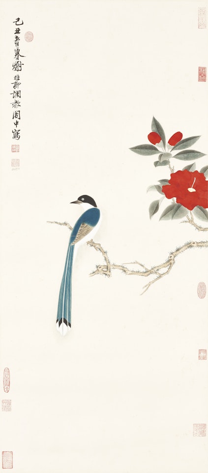 Camellia and Bird by Xie Zhiliu