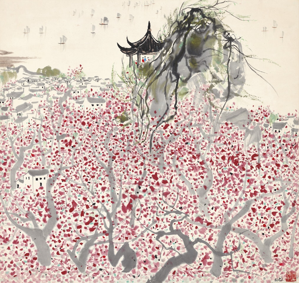 Plum Blossom Garden of Wuxi by Wu Guanzhong
