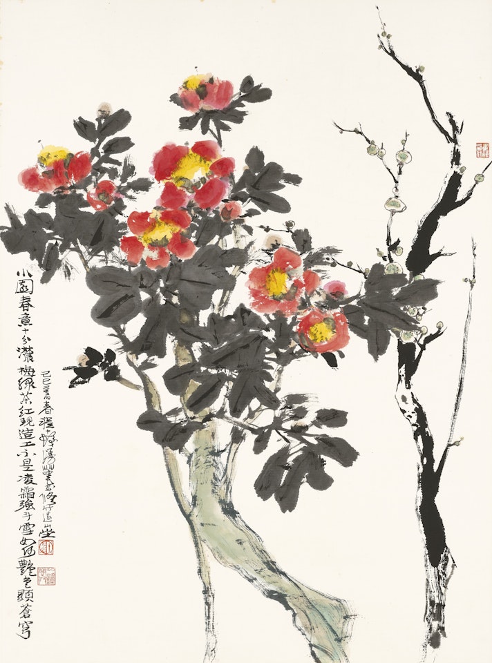 Camellia and Plum Blossom by Cheng Shifa