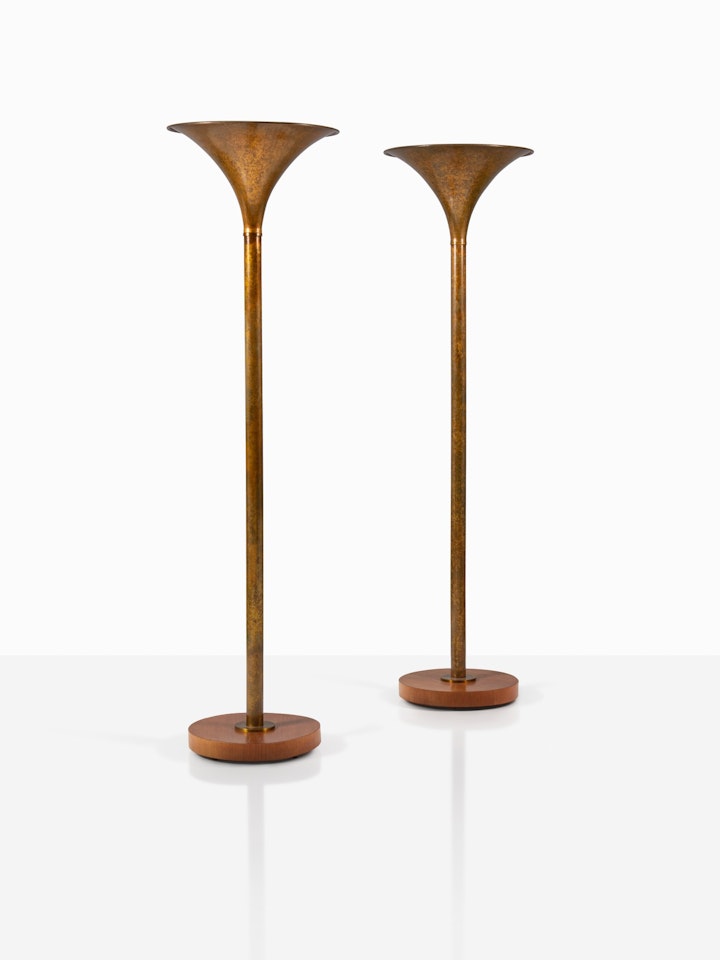 Pair of floor lamps by Eugene Printz