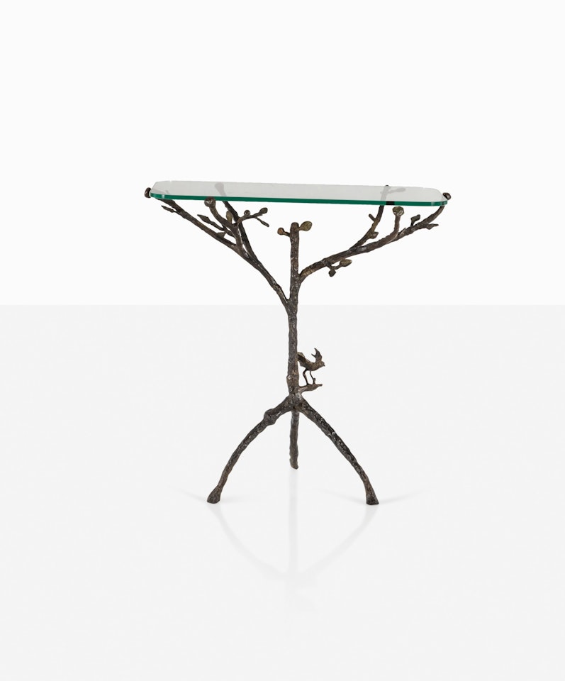 Guéridon-arbre, version à l"oiseau prenant son envol by Diego Giacometti
