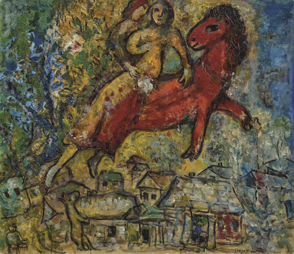 La Chevauchée ou La Cavalcade by Marc Chagall