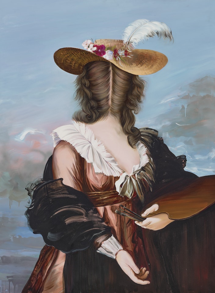 Slomkowy Kapelusz (wg Louise Elisabeth Vigee-Lebrun) (Straw Hat (After Louise Elisabeth Vigee-Lebrun)) by Ewa Juszkiewicz